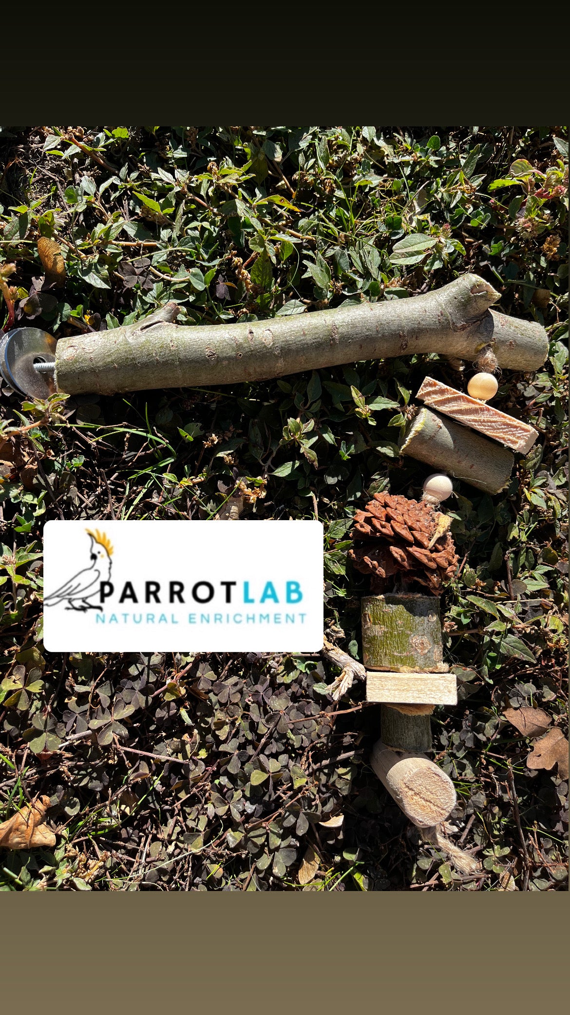 Trespolo Nature in eucalipto con gioco