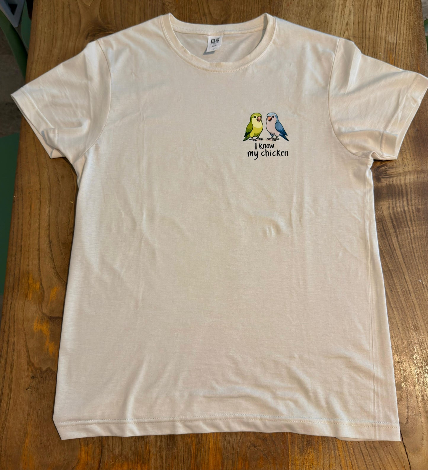 Maglia personalizzata “I know my chickens”