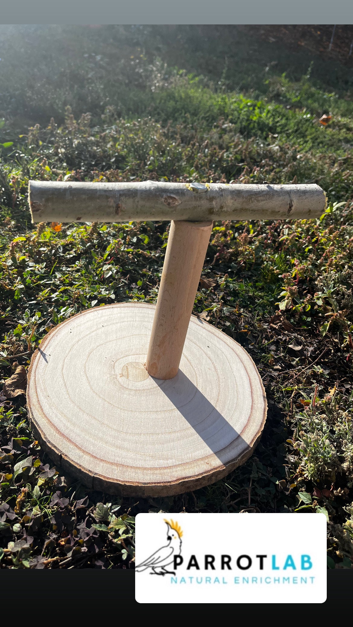 Trespolo da tavolo per pappagalli di taglia grande e media