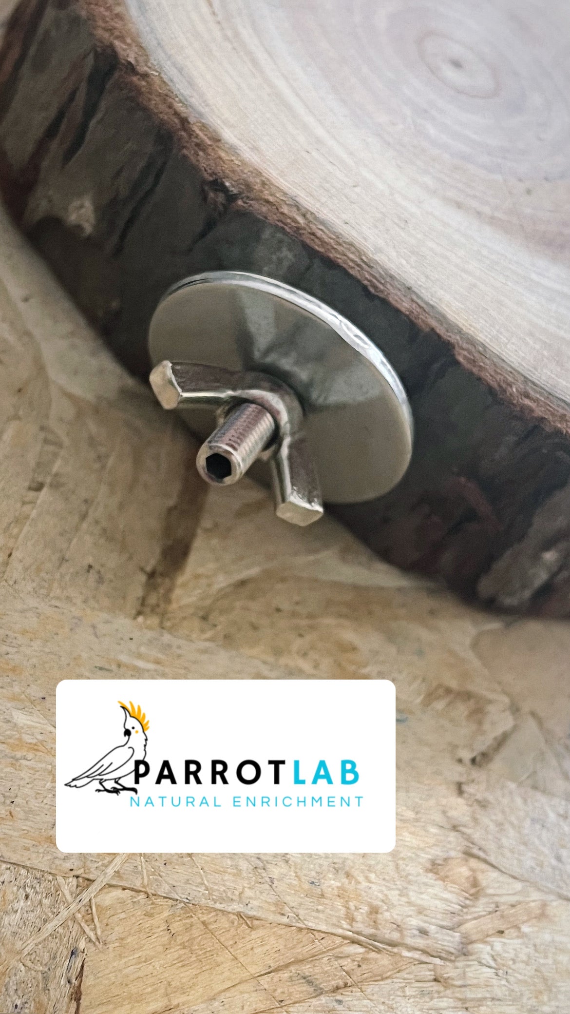 Posatoio piatto con corteccia