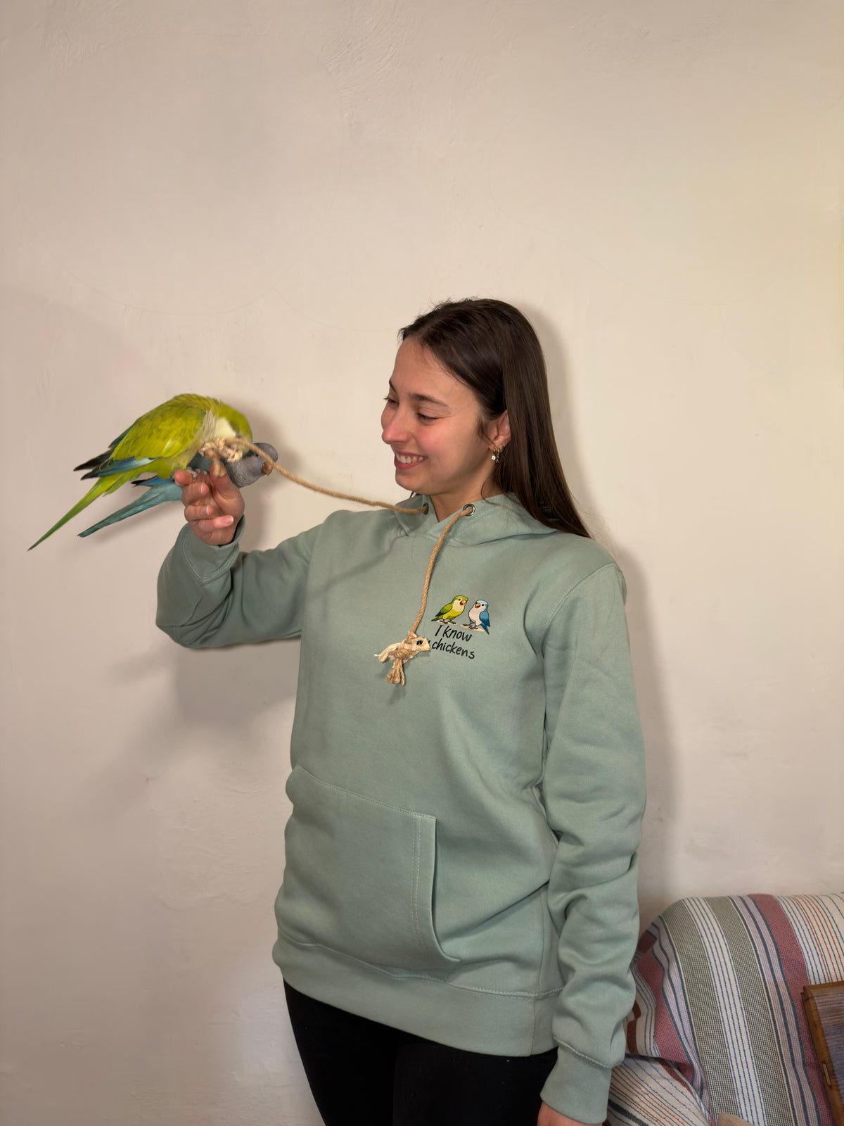 Felpa FELPATA personalizzabile "I know my chicken"